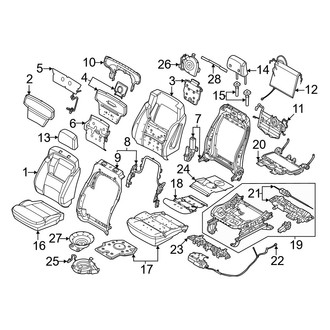 Ford OE - Seats & Tracks - Driver Seat Components (10-Way, Power Adjust)