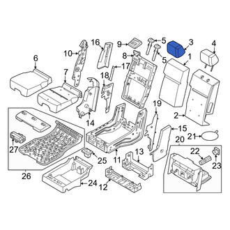 Ford OE - Front Center Headrest Cover