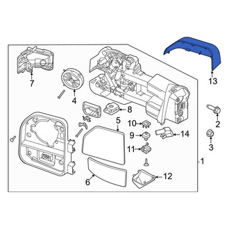 Ford OE - Front Right Door Mirror Cap