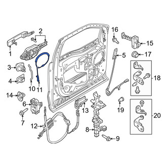 Ford OE - Front Left Outer Door Latch Cable