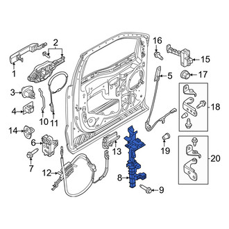 Ford OE - Front Right Door Lock Rod Cover