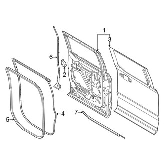 Ford OE - Rear Door - Door & Components (Crew Cab)