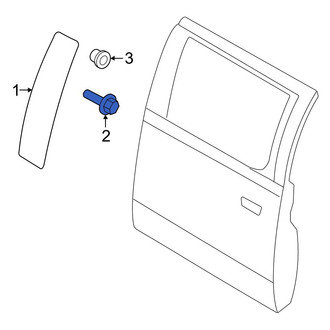 Ford OE - Door Applique Screw
