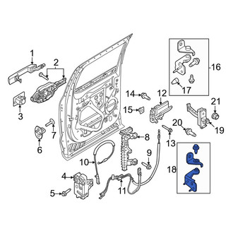 Ford OE - Rear Left Lower Door Hinge