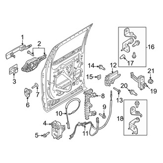 Ford OE - Rear Door - Lock & Hardware