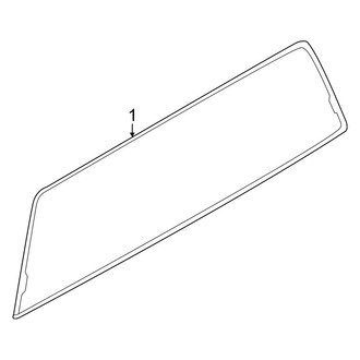 Ford OE - Back Glass - Glass (Stationary), (XL / XLT Regular Cab / Crew Cab)