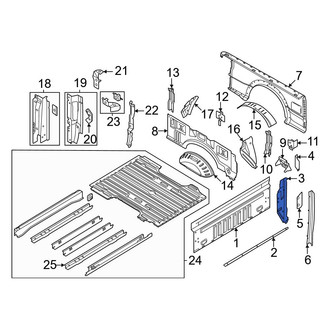 Ford OE - Rear Left Truck Bed Panel Reinforcement