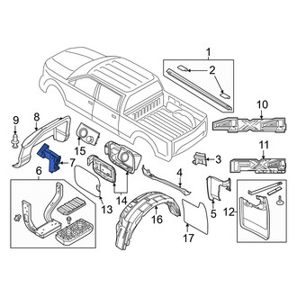 Ford OE - Rear Right Running Board Reinforcement