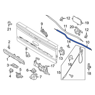 Ford OE - Rear Right Tailgate Latch Rod