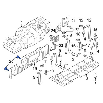 Ford OE - Fuel Tank Shield Clip