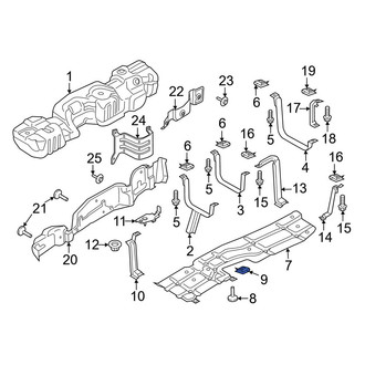 Ford OE - Suspension Stabilizer Bar Link Nut