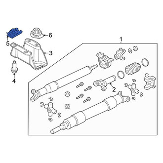 Ford OE - Drive Shaft Center Support Nut
