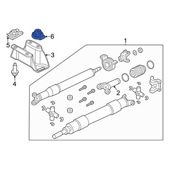 Ford OE - Drive Shaft Center Support Nut
