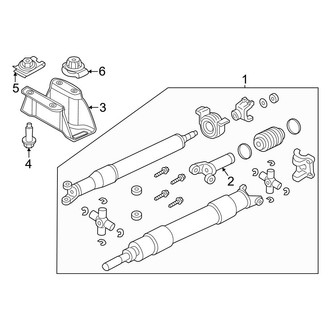Ford OE - Rear Suspension - Drive Shaft (2-Piece), (Regular Cab / Crew Cab 6.7L)