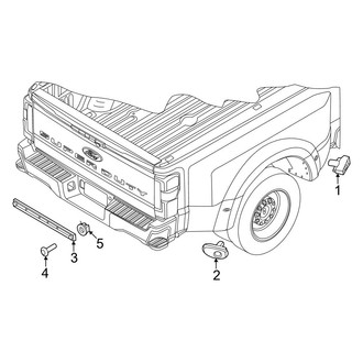 Ford OE - Rear Lamps - Marker & Signal Lamps (Regular Cab / Crew Cab)