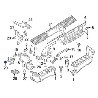 Ford OE - Trailer Hitch Nut