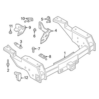 Ford OE - Rear Bumper - Trailer Hitch Components (Regular Cab / Crew Cab)