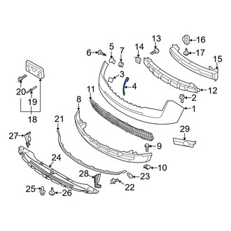 Ford OE - Front Left Bumper Cover Support Rail