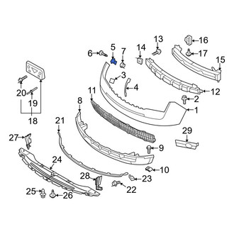 Ford OE - Front Right License Plate Bracket