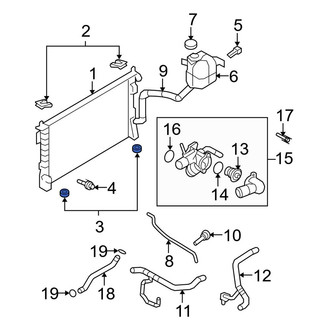 Ford OE - Lower Radiator Insulator