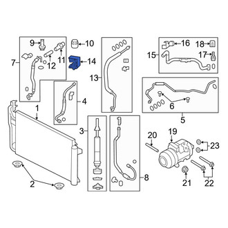 Ford OE - A/C Refrigerant Line Clip