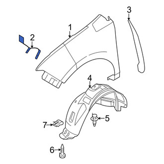 Ford OE - Left Fender Bracket