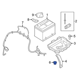 Ford OE - Door Mirror Housing Nut
