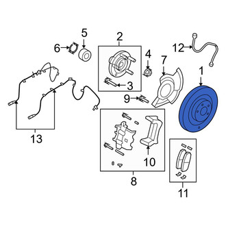 Ford OE - Front Disc Brake Rotor