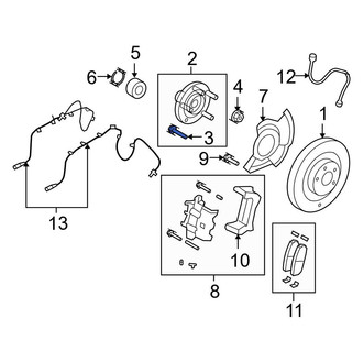 Ford OE - Front Wheel Lug Stud