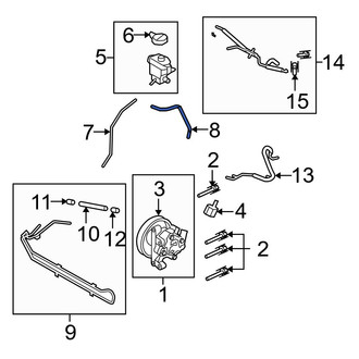 Ford OE - Power Steering Reservoir Hose
