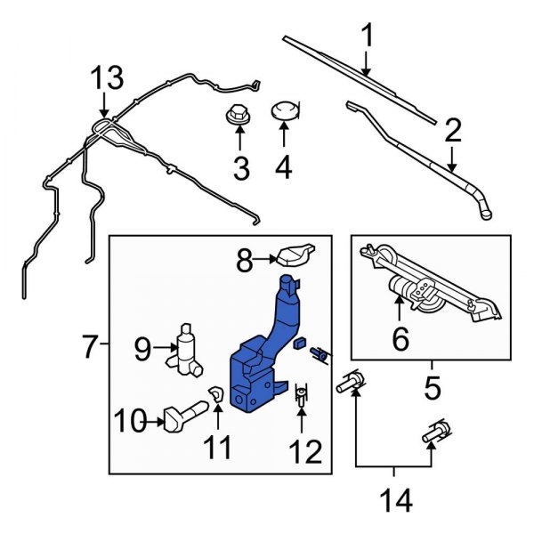 Washer Fluid Reservoir