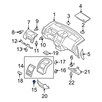 Ford OE - Instrument Panel Trim Panel Clip