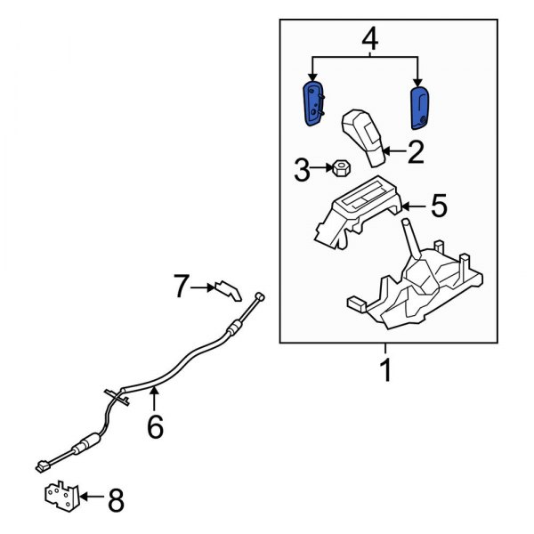 Automatic Transmission Shift Lever Knob Cover