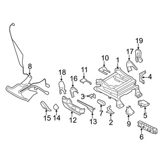 Ford OE - Seats & Tracks - Tracks & Components (Passenger Side Power Seat)