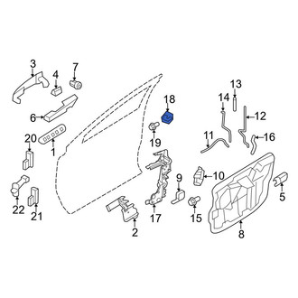 Ford OE - Rear Door Lock Striker Plate