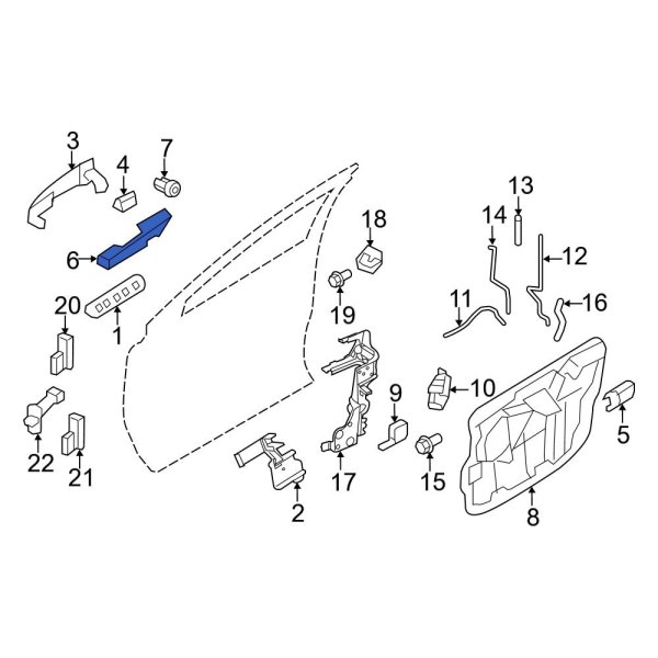 Exterior Door Handle Base