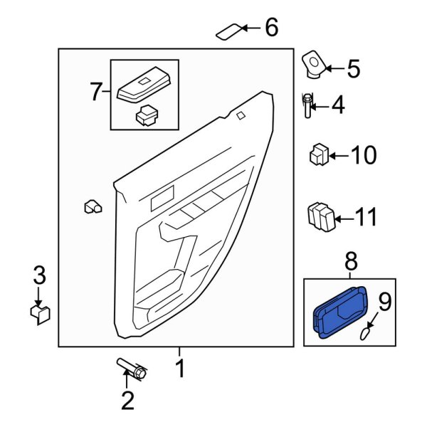 Interior Door Handle Trim