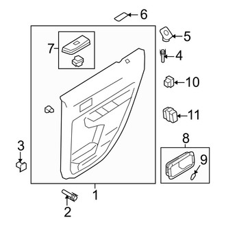 Ford OE - Rear Door - Interior Trim