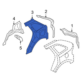 Ford OE - Rear Right Inner Quarter Panel