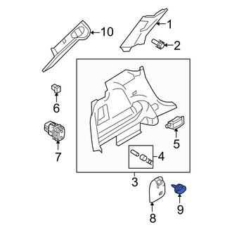 Ford OE - Rear Tie Down Hook
