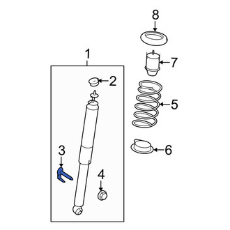 Ford OE - Suspension Shock Absorber Bolt