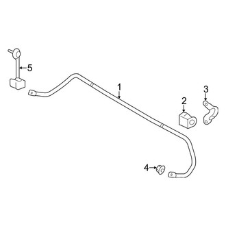 Ford OE - Rear Suspension - Stabilizer Bar & Components (FWD)
