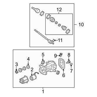 Ford OE - Rear Suspension - Axle Components (AWD)