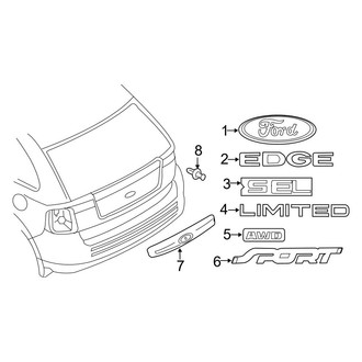 Ford OE - Lift Gate - Exterior Trim