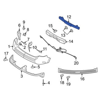 Ford OE - Rear Bumper Impact Bar