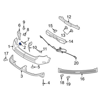 Ford OE - Bumper Cover Rivet