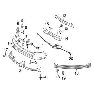 Ford OE - License Plate Bracket Rivet