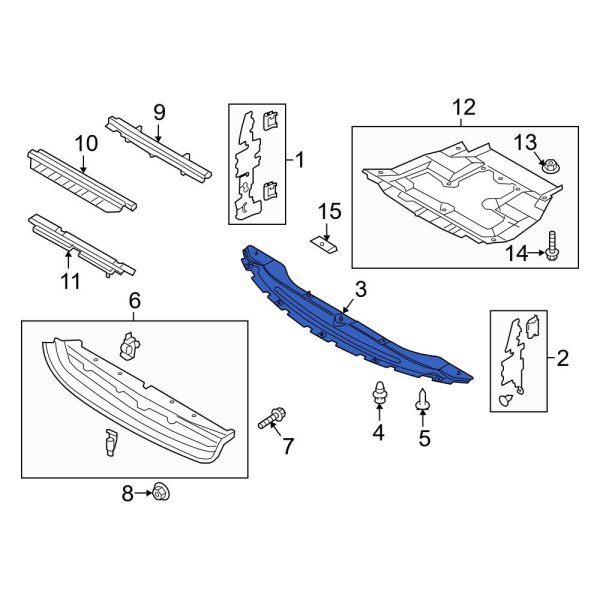 Radiator Support Air Deflector