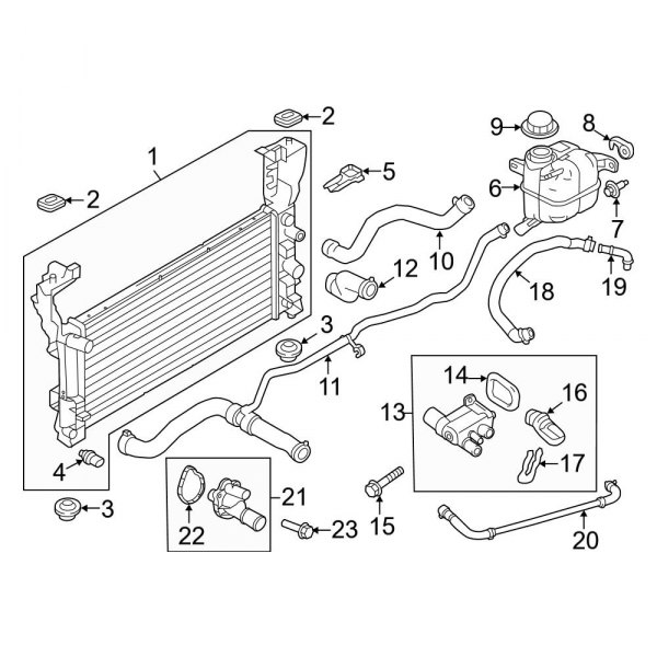 Ford DT4Z-8260-A Radiator Coolant Hose