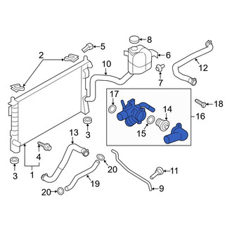 Ford OE - Engine Coolant Thermostat Kit